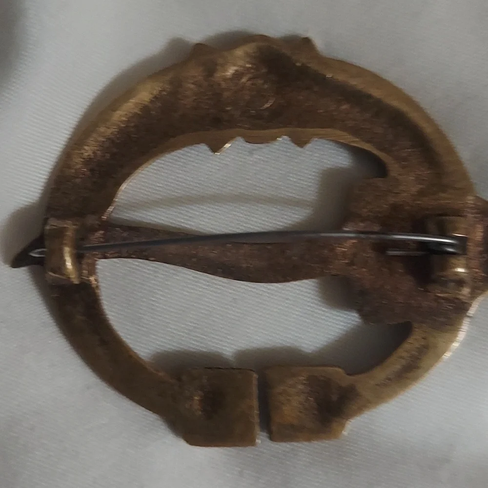 Vintage Kalevala koru Finnish Scandinavian Buckle brooch Pin Kalusmala Virusmäki